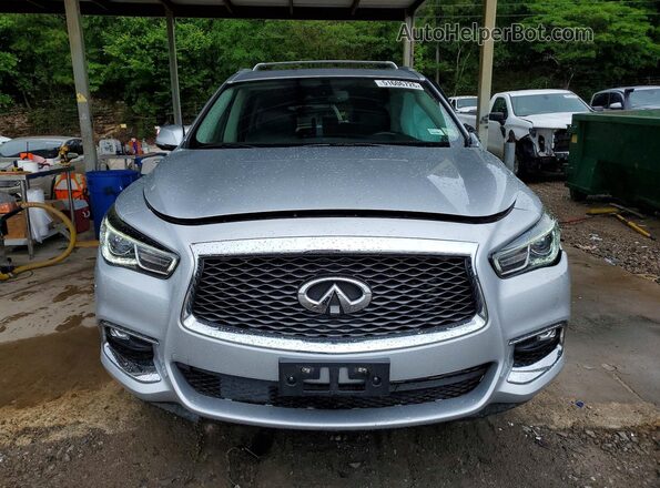 5N1DL0MN4KC557117 2019 INFINITI QX60 Silver Դիմացի տեսք