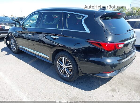 5N1DL0MN4KC569011 2019 INFINITI QX60 Black Հետևի ձախ