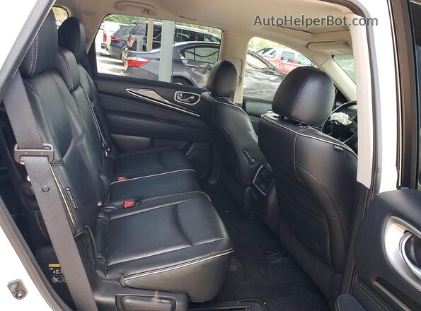 5N1DL0MN4LC537452 2020 INFINITI QX60 White Vista de los asientos traseros