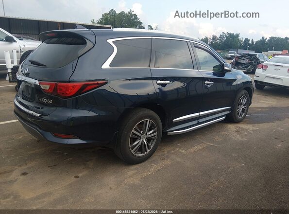 5N1DL0MN5HC507500 2017 INFINITI QX60 Black უკანა მარჯვენა