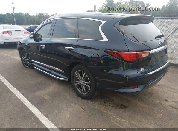 5N1DL0MN5HC507500 2017 INFINITI QX60 Black უკანა მარცხენა
