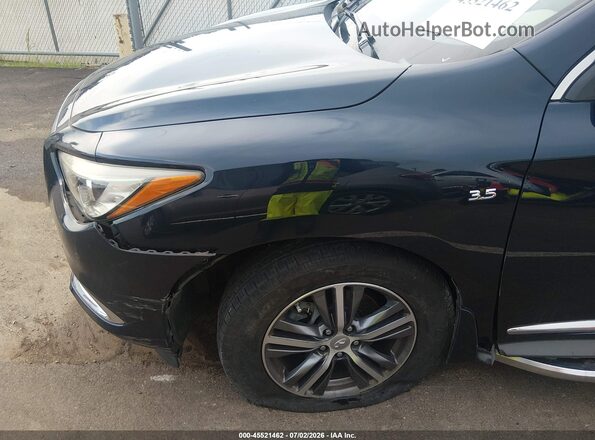 5N1DL0MN5HC507500 2017 INFINITI QX60 Black წინა ხედი