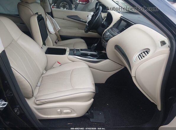 5N1DL0MN5HC507500 2017 INFINITI QX60 Black წინა სალონის ხედი
