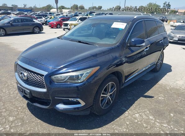 5N1DL0MN5HC513331 2017 INFINITI QX60 Синий Передняя левая четверть