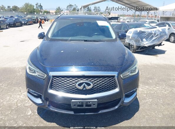 5N1DL0MN5HC513331 2017 INFINITI QX60 Синий Вид задней части салона