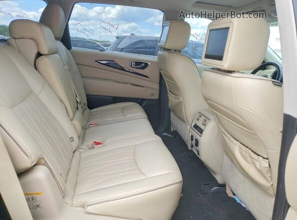 5N1DL0MN5HC556504 2017 INFINITI QX60 Silver უკანა სალონის ხედი
