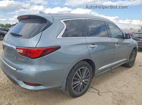5N1DL0MN5HC556504 2017 INFINITI QX60 Silver უკანა მარჯვენა