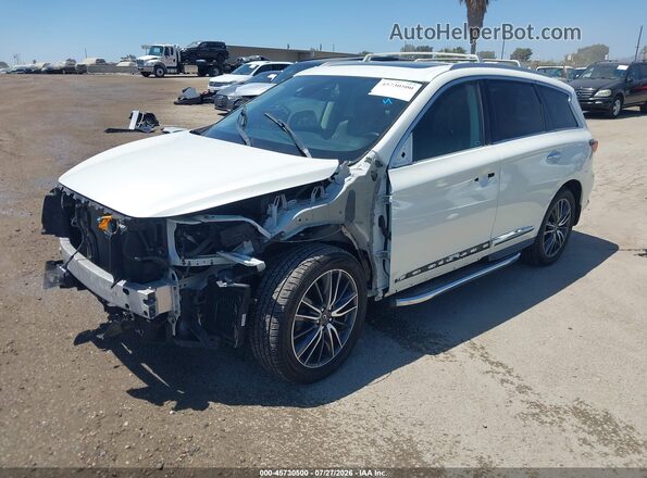 5N1DL0MN5JC502979 2018 INFINITI QX60 White Առջևի ձախ երեք քառորդ տեսարան