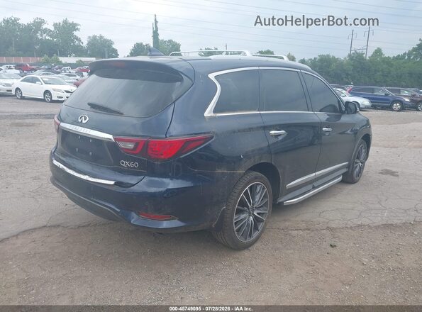 5N1DL0MN5JC522536 2018 INFINITI QX60 Синий Задняя правая четверть