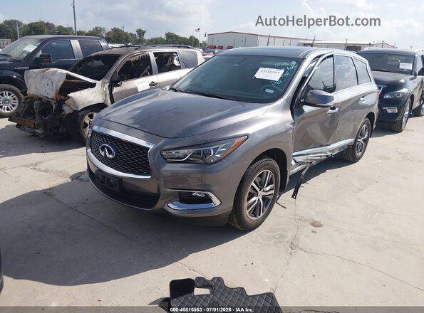 5N1DL0MN5JC531026 2018 INFINITI QX60 Серый Передняя левая четверть