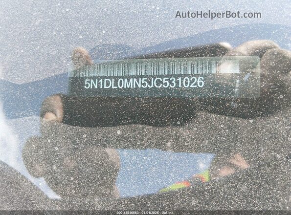5N1DL0MN5JC531026 2018 INFINITI QX60 Серый Вид подкапотного пространства