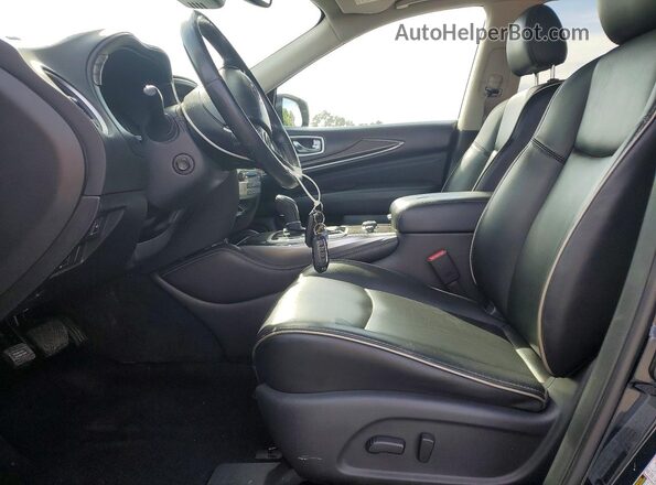 5N1DL0MN5KC566313 2019 INFINITI QX60 Black წინა სალონის ხედი