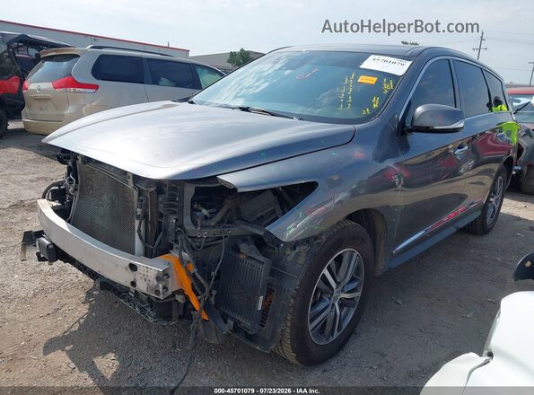 5N1DL0MN5LC532230 2020 INFINITI QX60 Gray Vista tres cuartos delantera izquierda