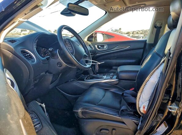 5N1DL0MN5LC537380 2020 INFINITI QX60 Black Front interior view