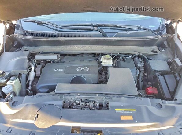 5N1DL0MN5LC537380 2020 INFINITI QX60 Black Engine compartment view