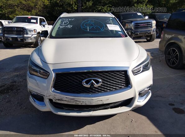 5N1DL0MN6HC553711 2017 INFINITI QX60 White Instrument cluster view