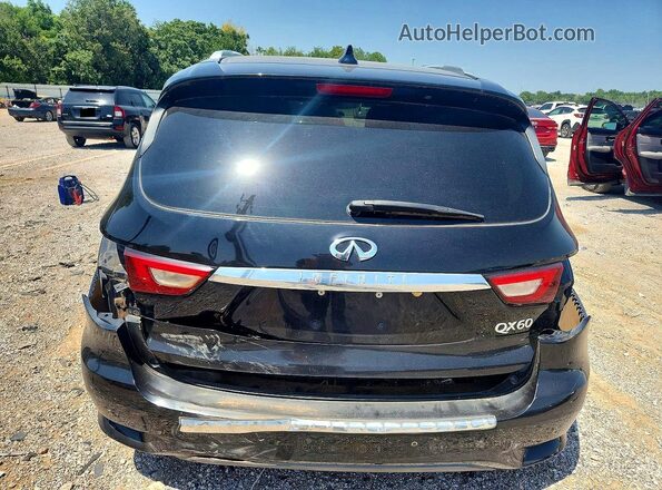 5N1DL0MN6HC558472 2017 INFINITI QX60 Black Вид ззаду