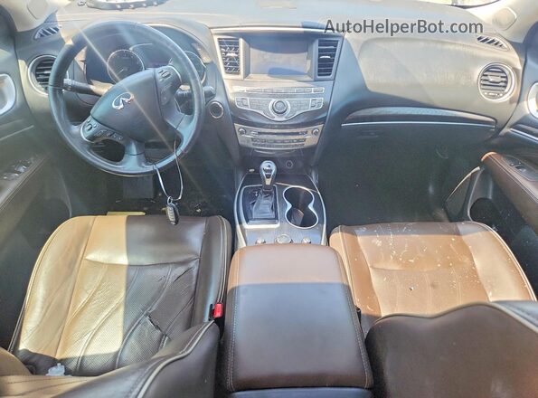 5N1DL0MN6HC558472 2017 INFINITI QX60 Black Вид панелі приладів