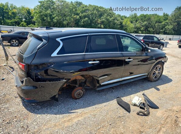 5N1DL0MN6HC558472 2017 INFINITI QX60 Black Задня права чверть