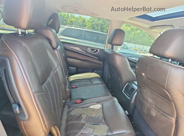 5N1DL0MN6HC558472 2017 INFINITI QX60 Black Вид задньої частини салону