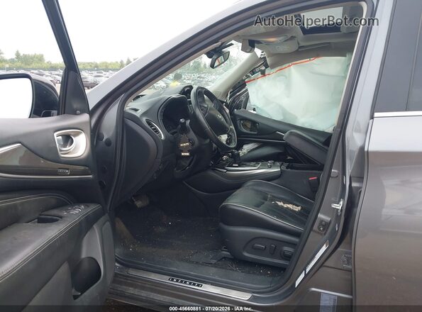 5N1DL0MN6HC559301 2017 INFINITI QX60 Gray Սալոնի դիմացի տեսք