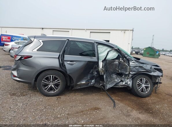 5N1DL0MN6HC559301 2017 INFINITI QX60 Gray Սալոնի հետևի տեսք
