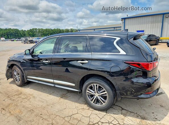 5N1DL0MN6JC502117 2018 INFINITI QX60 Black Հետևի ձախ