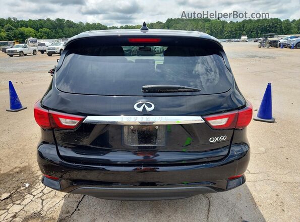 5N1DL0MN6JC502117 2018 INFINITI QX60 Black Հետևի տեսք