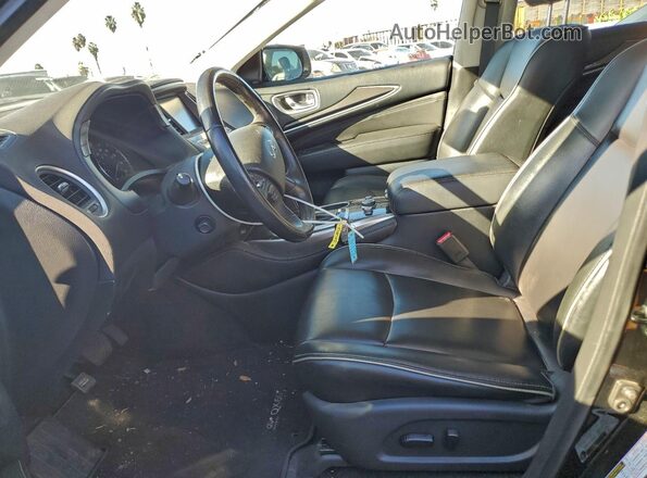 5N1DL0MN6KC533028 2019 INFINITI QX60 Black წინა სალონის ხედი