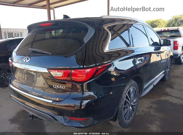 5N1DL0MN7HC504694 2017 INFINITI QX60 Black უკანა მარჯვენა
