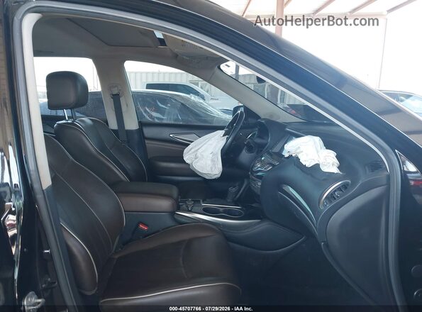 5N1DL0MN7HC504694 2017 INFINITI QX60 Black წინა სალონის ხედი