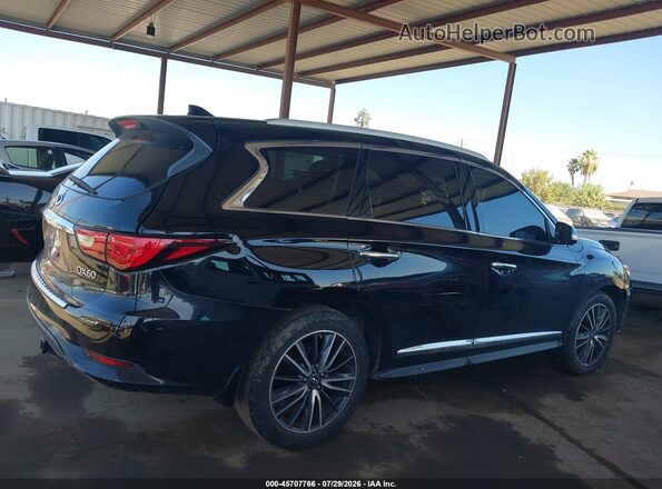 5N1DL0MN7HC504694 2017 INFINITI QX60 Black უკანა სალონის ხედი