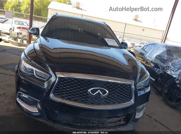 5N1DL0MN7HC504694 2017 INFINITI QX60 Black ხელსაწყოთა პანელის ხედი