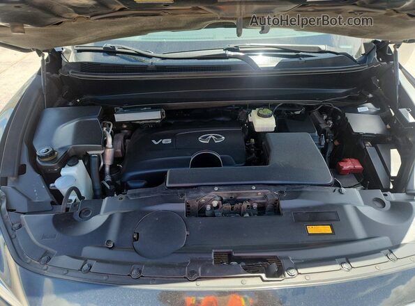5N1DL0MN7HC508020 2018 INFINITI QX60 Black Vista del compartimento del motor