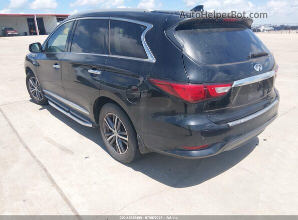 5N1DL0MN7HC542863 2017 INFINITI QX60 Black უკანა მარცხენა