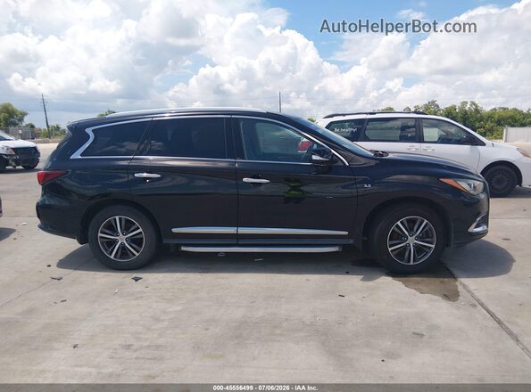 5N1DL0MN7HC542863 2017 INFINITI QX60 Black უკანა სალონის ხედი
