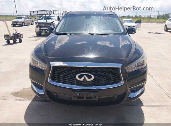 5N1DL0MN7HC542863 2017 INFINITI QX60 Black ხელსაწყოთა პანელის ხედი
