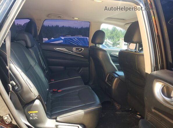 5N1DL0MN7JC526734 2018 INFINITI QX60 Black Հետևի նստատեղերի տեսք