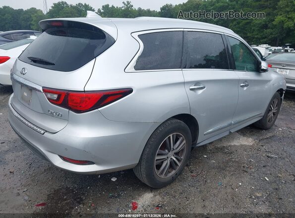 5N1DL0MN7KC502239 2019 INFINITI QX60 Серебряный Задняя правая четверть