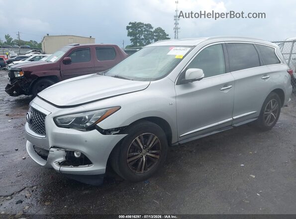 5N1DL0MN7KC502239 2019 INFINITI QX60 Серебряный Передняя левая четверть