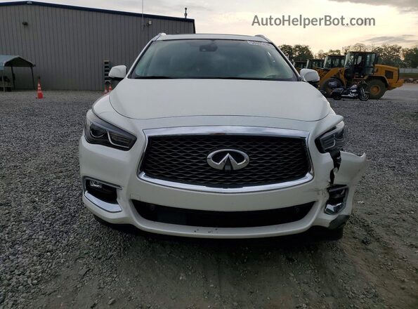 5N1DL0MN7KC513712 2019 INFINITI QX60 White Դիմացի տեսք