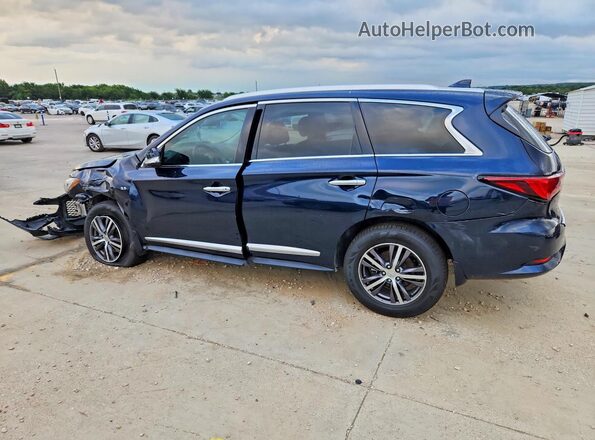 5N1DL0MN7KC553577 2019 INFINITI QX60 Blue Հետևի ձախ
