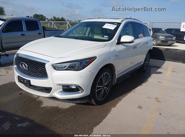 5N1DL0MN7LC519687 2020 INFINITI QX60 White Vista tres cuartos delantera izquierda