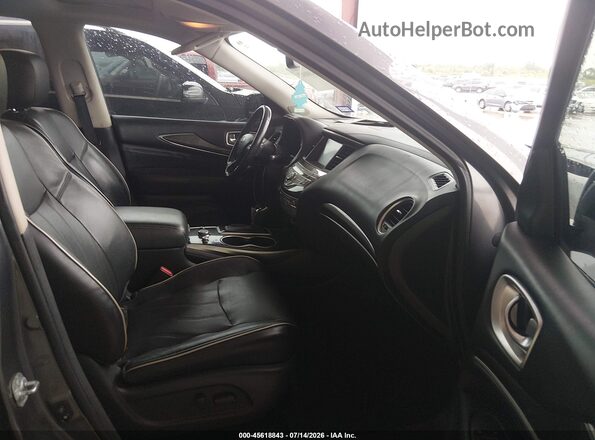5N1DL0MN8HC501528 2017 INFINITI QX60 Gray Front interior view