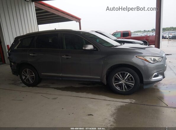 5N1DL0MN8HC501528 2017 INFINITI QX60 Gray Rear interior view
