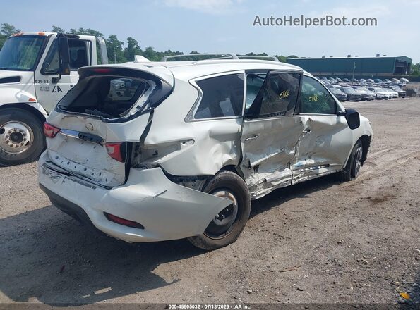 5N1DL0MN8HC507605 2017 INFINITI QX60 White Դիմացի տեսք