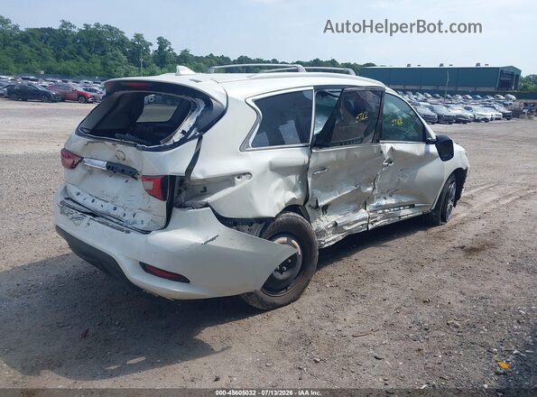 5N1DL0MN8HC507605 2017 INFINITI QX60 White Հետևի աջ