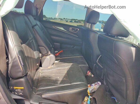 5N1DL0MN8JC507125 2018 INFINITI QX60 Gray უკანა სავარძლების ხედი