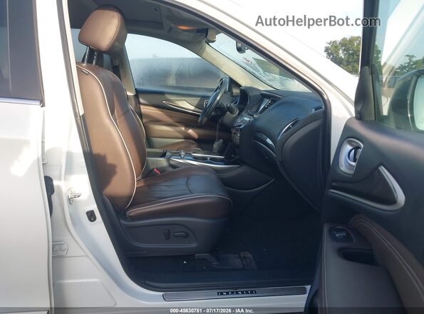 5N1DL0MN8JC528041 2018 INFINITI QX60 White Front interior view