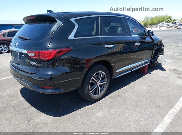 5N1DL0MN8JC530971 2018 INFINITI QX60 Black Tył prawy